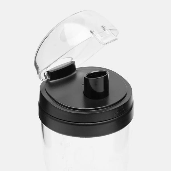 Electric shaker CURL, black, transparent