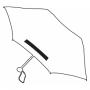 Aluminium mini pocket umbrella POCKET, black