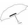 Pocket umbrella REGULAR, red, white