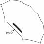 Pocket umbrella REGULAR, light blue