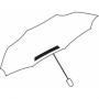 Pocket umbrella TWIST, black