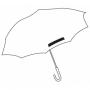 Automatic stick umbrella DOUBLY, black, yellow