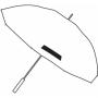 Fibreglass stick umbrella FLORA, dark red