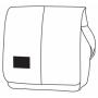 Shoulder bag ACTION, black, white