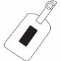 Luggage tag ADVENTURE, black