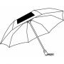 Automatic windproof pocket umbrella ORIANA, black