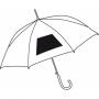 Automatic wooden stick umbrella WALTZ, beige, navy blue