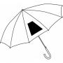 Automatic wooden stick umbrella TANGO, dark pink