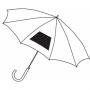 Automatic windproof stick umbrella WIND, red