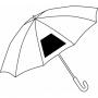 Automatic stick umbrella CANCAN, black, blue