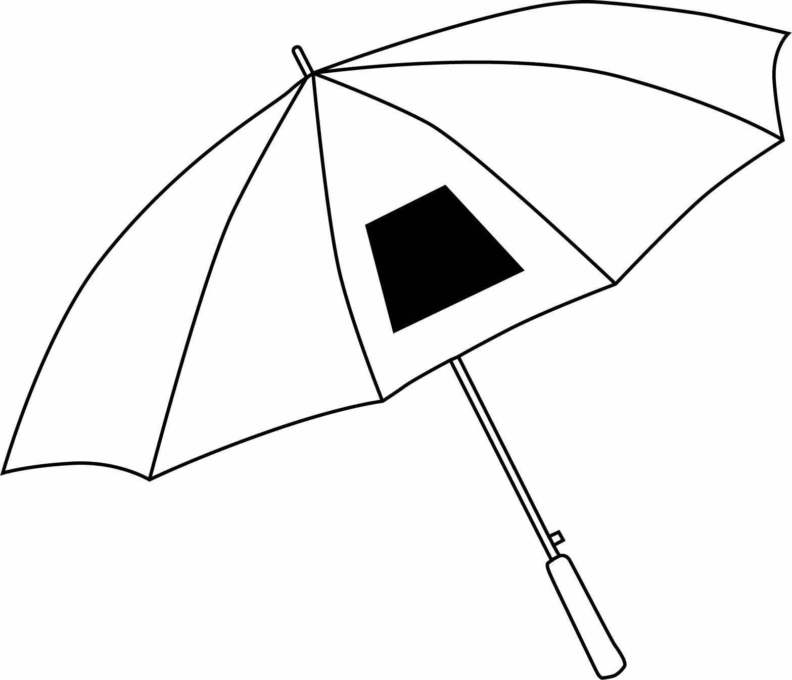 Automatic stick umbrella LIMBO, white