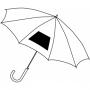 Automatic windproof stick umbrella WIND, white