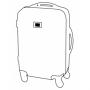 Trolley cabin suitcase ST. TROPEZ, silver