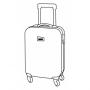 Trolley cabin suitcase PADUA, black