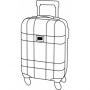 Trolley cabin suitcase MONZA, black