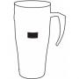 Double-walled travel mug WARM-UP, blue