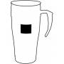 Double-walled travel mug WARM-UP, grey