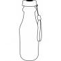 Drinking bottle TAKE AND GO, white