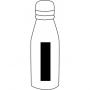 Aluminium drinking bottle FANCY, black