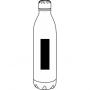 Insulated drinking bottle JUMBO TASTE, silver