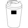 Double-walled travel mug TAKE & GO, white