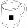 Mug DAY & NIGHT, , black, brown