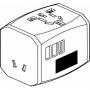 Travel adapter TRAVEL POWER, white