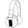 Wireless headphone FREE MUSIC, white