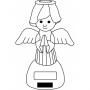 Solar figure ANGEL, white / ANGEL