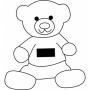 Plush teddy bear ALEXANDER with white t-shirt (packed separately), brown, white