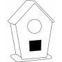 Bird house ECO HOME, wood