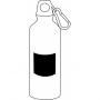 Aluminium drinking bottle BIG TRANSIT, black