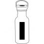 Aluminium bottle ECO TRANSIT, white