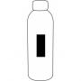 Aluminium drinking bottle JUMBO TRANSIT, black