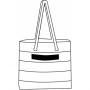 Beach bag SYLT, black, white