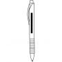 Ballpoint pen BAMBOO RUBBER, black, brown