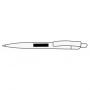 Ballpoint pen ART LINE, black, silver