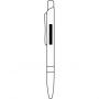 Aluminium ballpoint pen BAMBOO SYMPHONY, grey