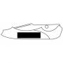 Pocket knife BLACK-CUT, black